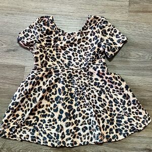 Boutique CHEETAH PRINT TWIRL DRESS, size XXS (6-9 months)
